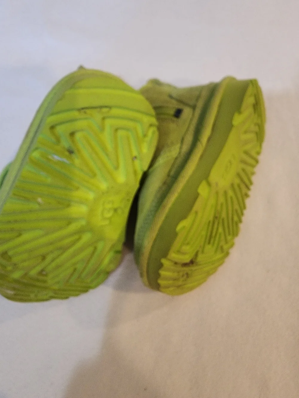 UGG Neumel Green Kids Lace-Up Cozy Boots 6
